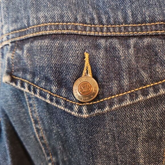 St John's Bay Vintage Trucker Jean Jacket sz M - Picture 6 of 7